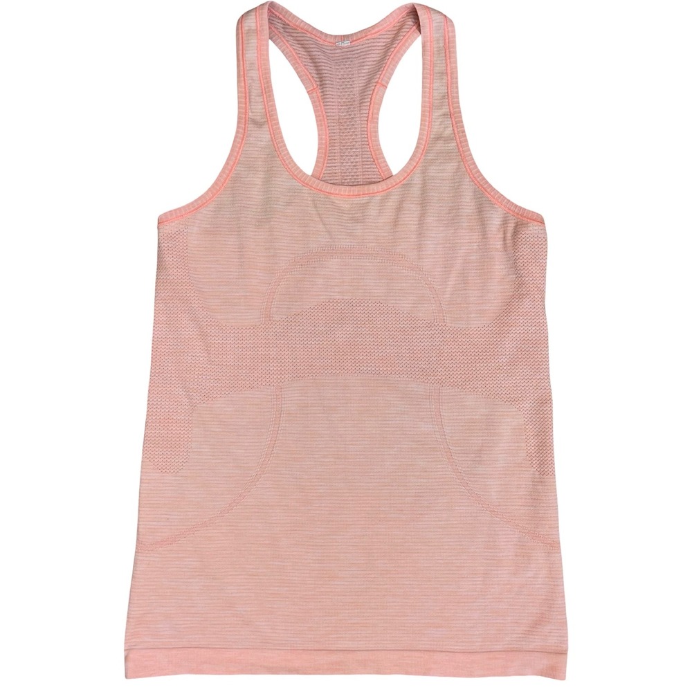 Lululemon Run Swiftly Tech Racerback Seamless‎ Tank Top 8 Pink Peach Athletic